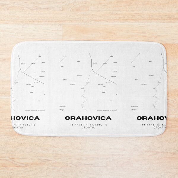 Item preview, Orahovica Croatia Map Poster | Coordinates Minimalist City Wall Art designed and sold by RM-Journey.