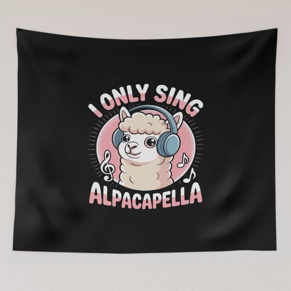 Item preview, Musikfan I ONLY SING ALPACAPELLA Lama Funny Alpaca designed and sold by skanderio.