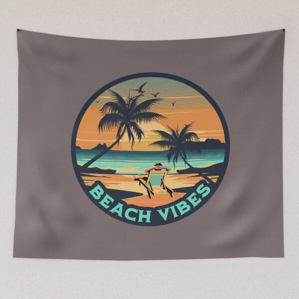 Item preview, Retro Beach Sunset Vibes designed and sold by FANTASTIC-N.