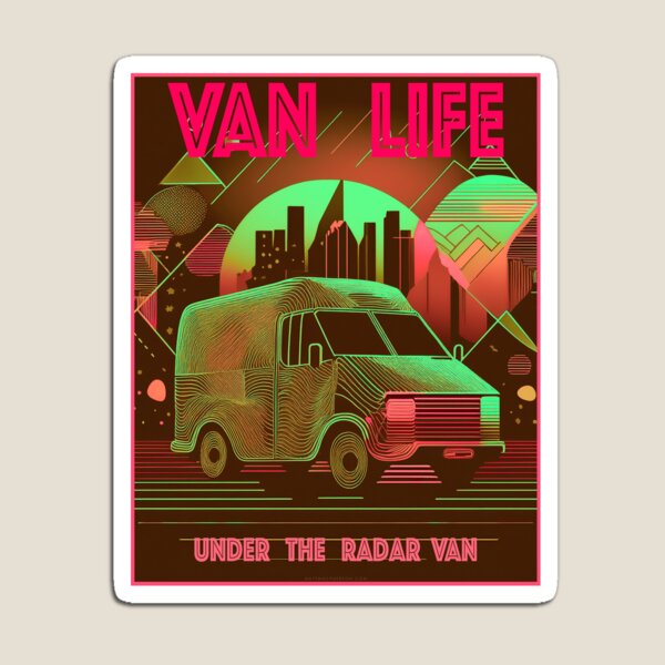 Artikelvorschau, Van Life Rot und Grün entworfen und verkauft von Under The Radar Van.