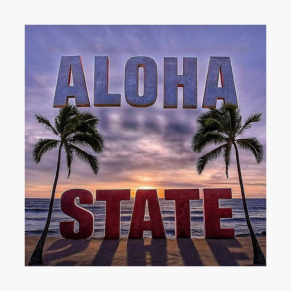 Item preview, Aloha State Tropical Paradise Beach designed and sold by RimaskShop.