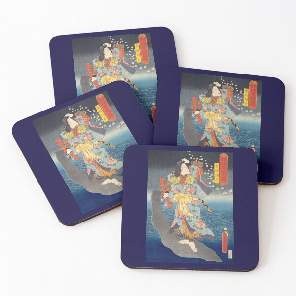 Item preview, Vintage, A contest of magic scenes by Toyokuni Utagawa, Japanese art, woodblock, Ukiyoe, Wall art, Puzzle,  designed and sold by VintageJapan for Japanese woodblock, Ukiyoe, Retro art and more.