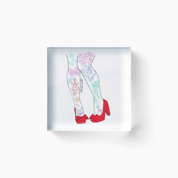 Item preview, Tattooed pins designed and sold by CherrySundae.