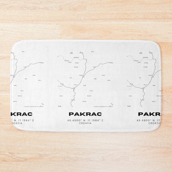 Item preview, Pakrac Croatia Map Poster | Coordinates Minimalist City Wall Art designed and sold by RM-Journey.