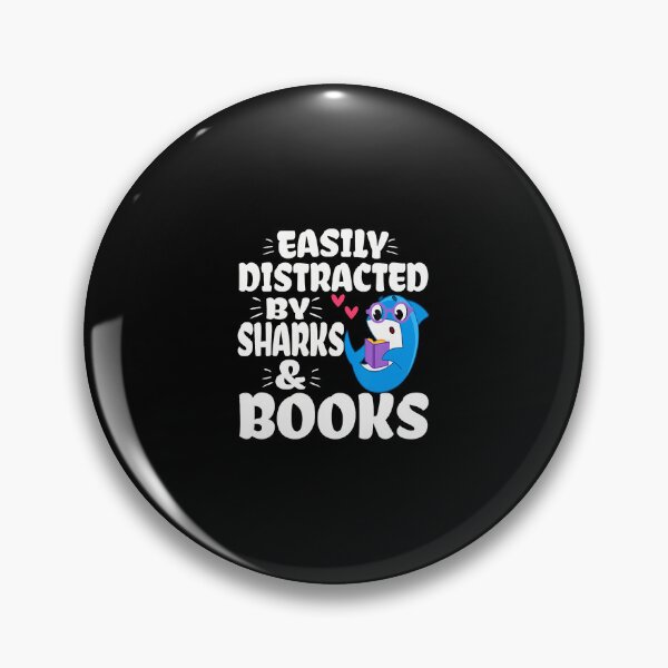 Item preview, Shark Reading Books Easily Distracted By Sharks And Books designed and sold by elihletoriong.