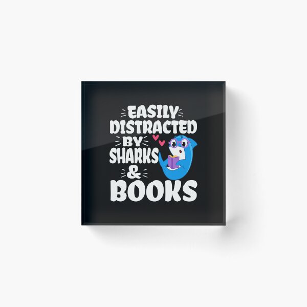 Item preview, Shark Reading Books Easily Distracted By Sharks And Books designed and sold by elihletoriong.