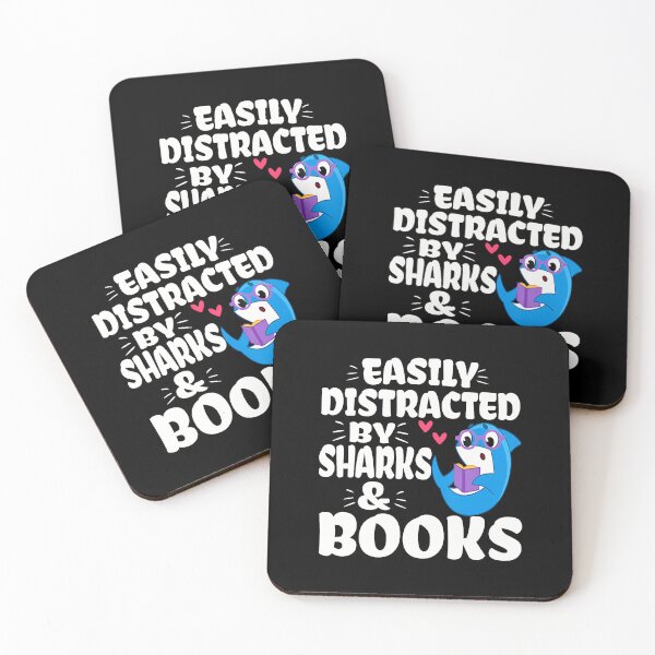 Item preview, Shark Reading Books Easily Distracted By Sharks And Books designed and sold by elihletoriong.