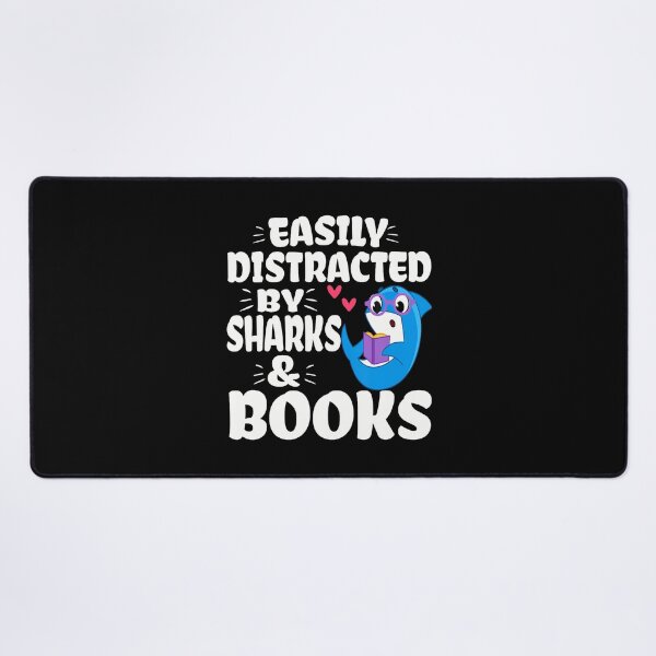 Item preview, Shark Reading Books Easily Distracted By Sharks And Books designed and sold by elihletoriong.