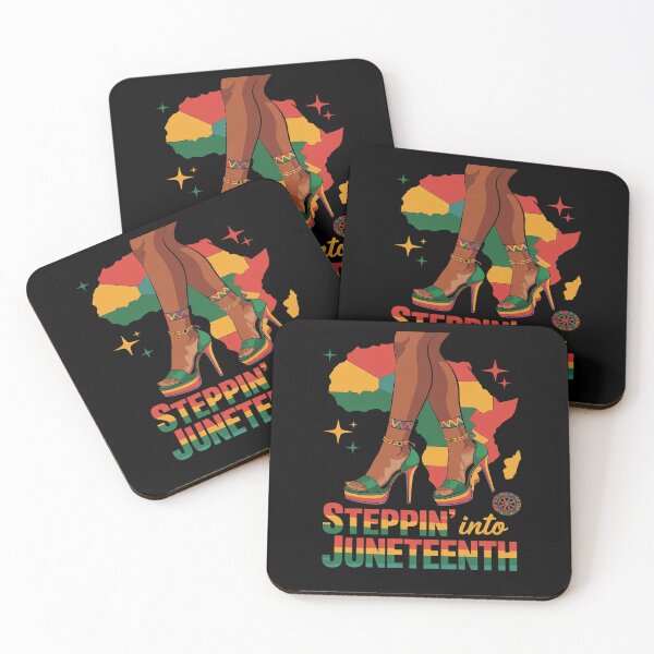 Item preview, Stepping Into Juneteenth Afro Woman Black Girls  designed and sold by Catharsiscath.
