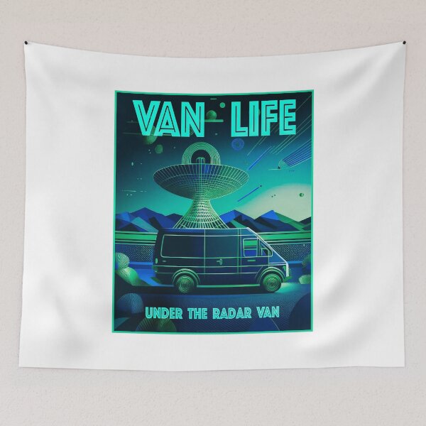 Artikelvorschau, Van Life Blau und Grün entworfen und verkauft von Under The Radar Van.