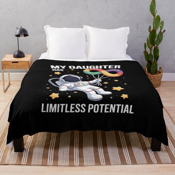 Item preview, My Daughter Has Limitless Potential Space Autism Awareness designed and sold by skanderio.