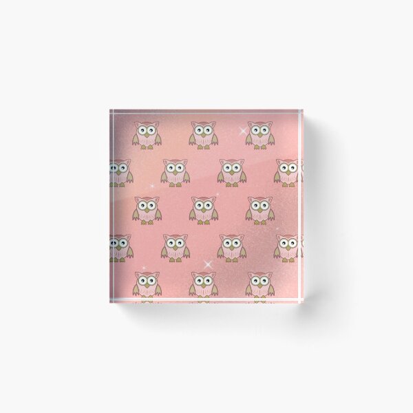 Item preview, Cute Pink Owl Pattern designed and sold by FANTASTIC-N.