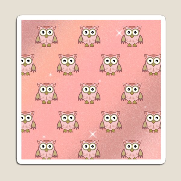 Item preview, Cute Pink Owl Pattern designed and sold by FANTASTIC-N.