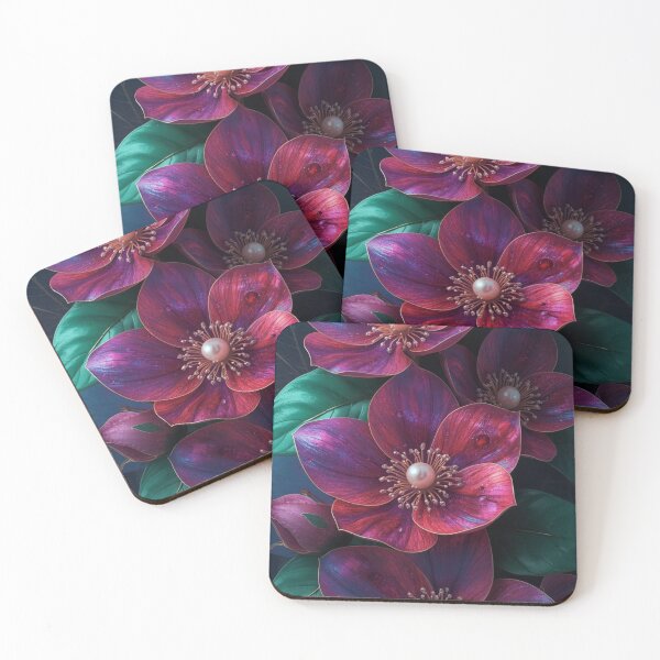 Item preview, Luxe Royal Purple Floral Pearl Design designed and sold by LakLuxe studio .