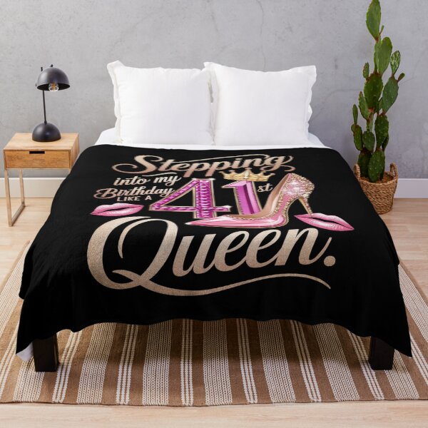 Item preview, Stepping Into My 41st Birthday Like Queen 41 Years Old Woman designed and sold by Catharsiscath.