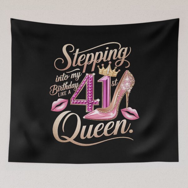 Item preview, Stepping Into My 41st Birthday Like Queen 41 Years Old Woman designed and sold by Catharsiscath.