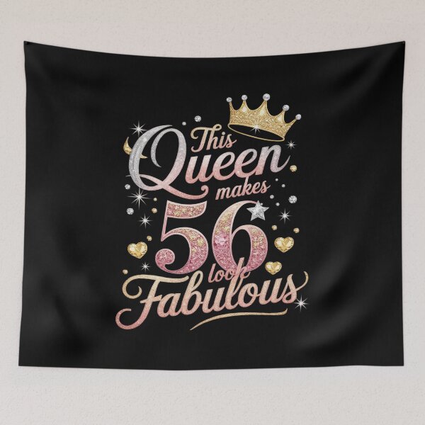 Item preview, This Queen Makes 56 Look Fabulous 56th Birthday Queen B-day designed and sold by Catharsiscath.