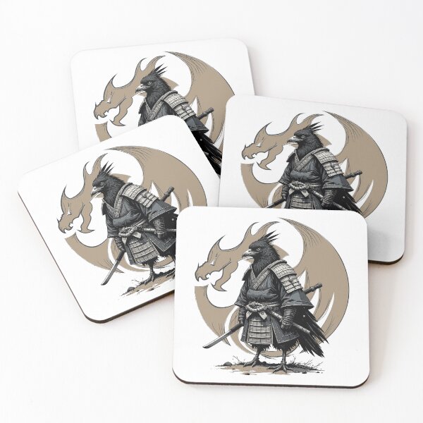 Item preview, Crow Samurai Dragon Spirit designed and sold by Way-Of-Art.