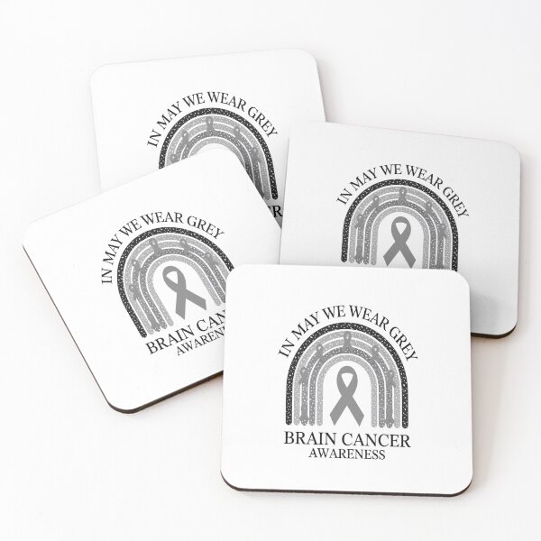 Item preview, Rainbow In May We Wear Gray Brain Cancer Awareness Ribbon  designed and sold by Catharsiscath.