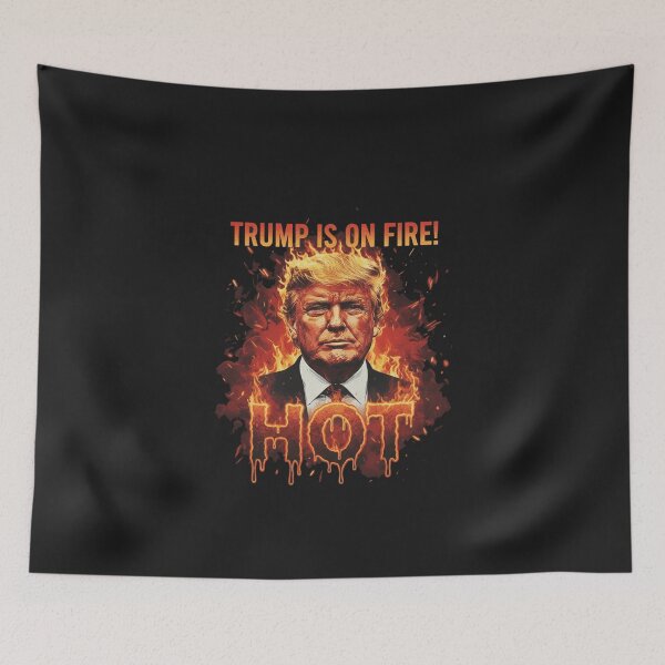 Item preview, Trump Hot Style - 47th President Fire Design designed and sold by Pixel & Beyond.