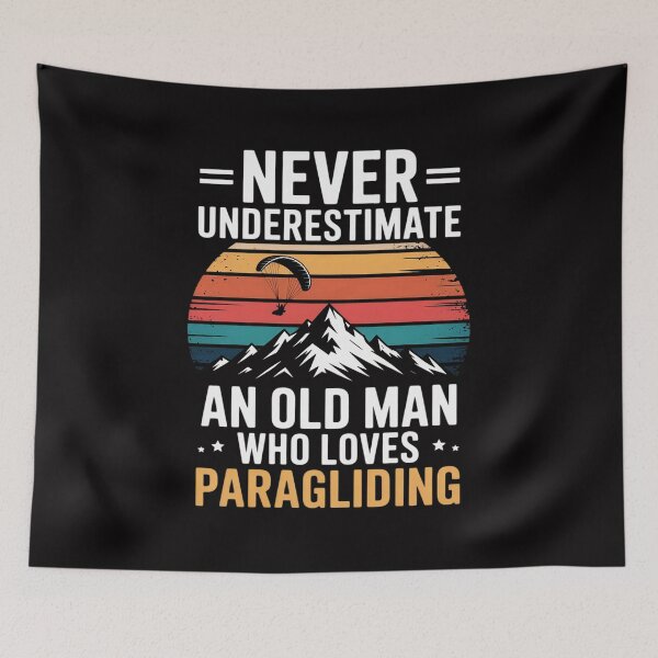 Item preview, Mens - Never Underestimate an Old Man Who Loves Paragliding designed and sold by sonlylya.