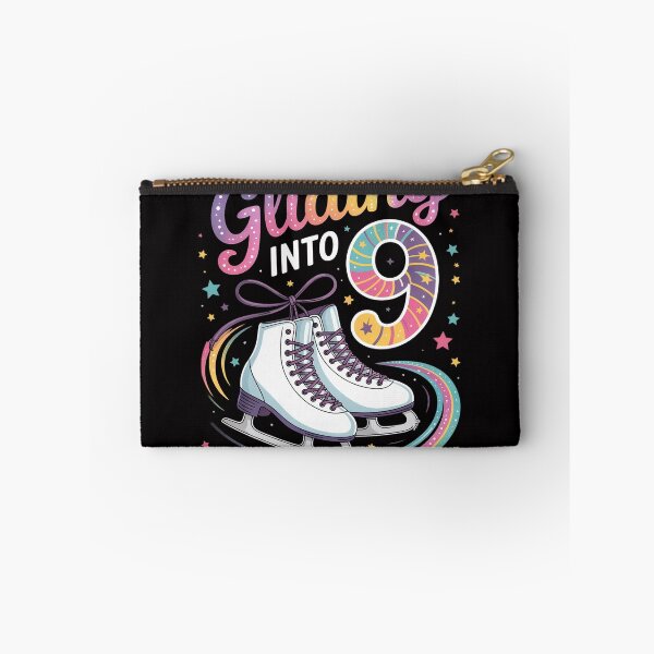 Item preview, Kids Gliding Into 9 Years Let's Skate I'm 9 Ice Skate Party designed and sold by sonlylya.