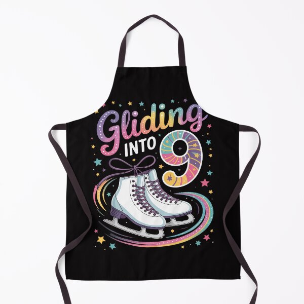 Item preview, Kids Gliding Into 9 Years Let's Skate I'm 9 Ice Skate Party designed and sold by sonlylya.