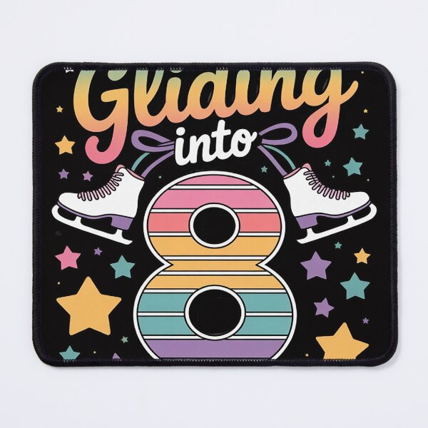 Item preview, Kids Gliding Into 8 Years Let's Skate I'm 8 Ice Skate Party designed and sold by sonlylya.