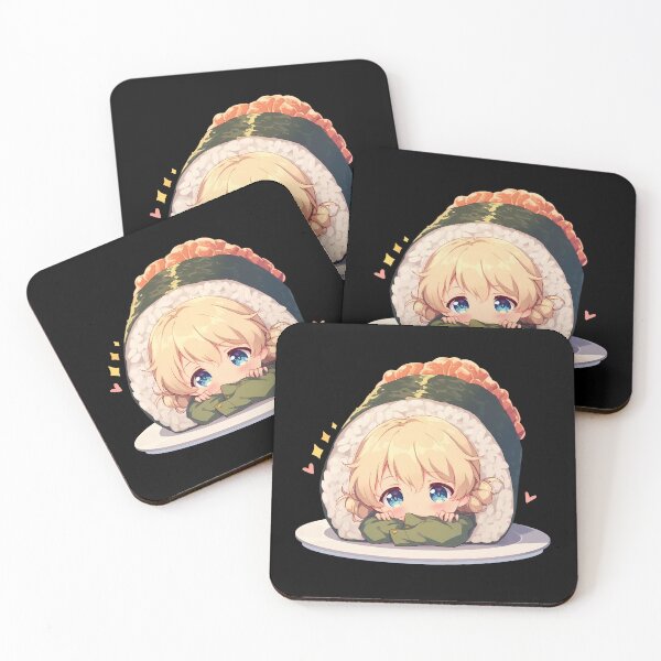 Item preview, Cute Darjeeling Girls Und Panzer Anime Kawaii Chibi Sushi Roll designed and sold by CarlosBender.