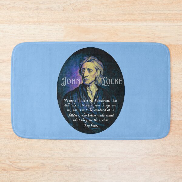 Item preview, John Locke quote: We are all a sort of chameleons, that still take a tincture from things near us: designed and sold by artbleed.