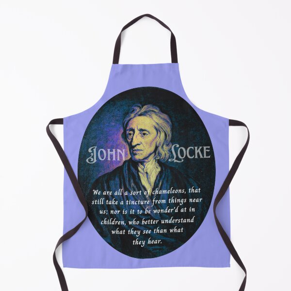 Item preview, John Locke quote: We are all a sort of chameleons, that still take a tincture from things near us: designed and sold by artbleed.