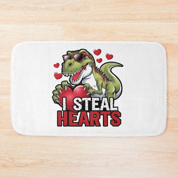 Item preview, Valentines Day Dinosaur I Steal Hearts Boys Men Love T rex  designed and sold by Catharsiscath.