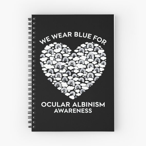 Item preview, We Wear Blue For Ocular Albinism Awareness Heart Rainbow designed and sold by Catharsiscath.