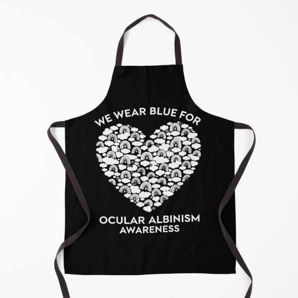 Item preview, We Wear Blue For Ocular Albinism Awareness Heart Rainbow designed and sold by Catharsiscath.