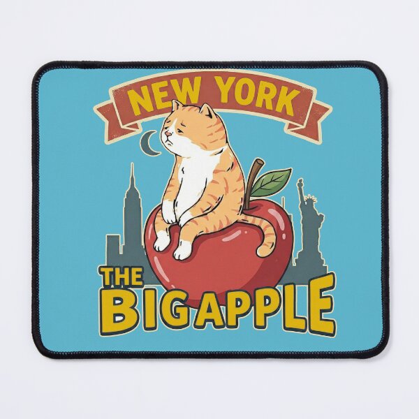 Item preview, New York The Big Apple - Funny Cat City Souvenir Art designed and sold by AdyKurniawan.