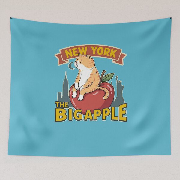 Item preview, New York The Big Apple - Funny Cat City Souvenir Art designed and sold by AdyKurniawan.