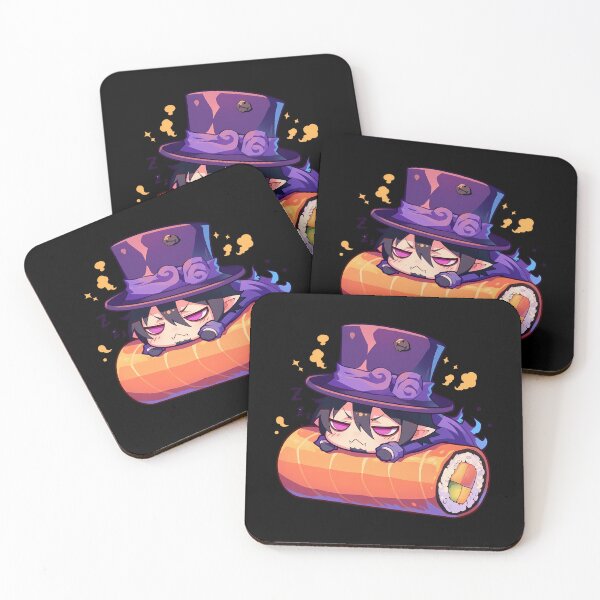 Item preview, Mephisto Pheles Blue Exorcist Anime Kawaii Chibi Sushi Roll designed and sold by CarlosBender.