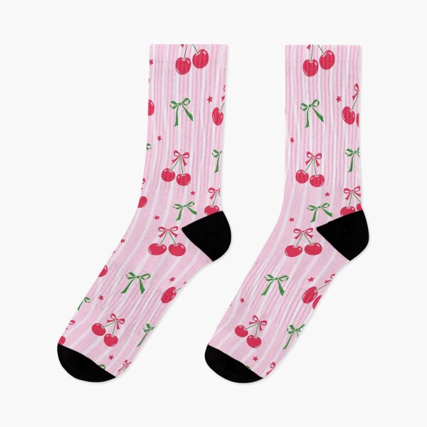 Item preview, Cute Cherry Christmas Pattern – Festive Pink Holiday Illustration designed and sold by Gemma A  Summers.