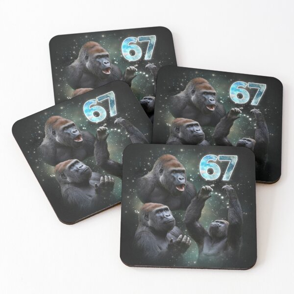 Item preview, 67 6 7 Gorilla Power Cosmic Art designed and sold by LashondaGreen89.
