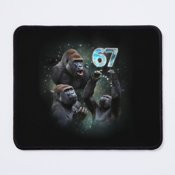 Item preview, 67 6 7 Gorilla Power Cosmic Art designed and sold by LashondaGreen89.