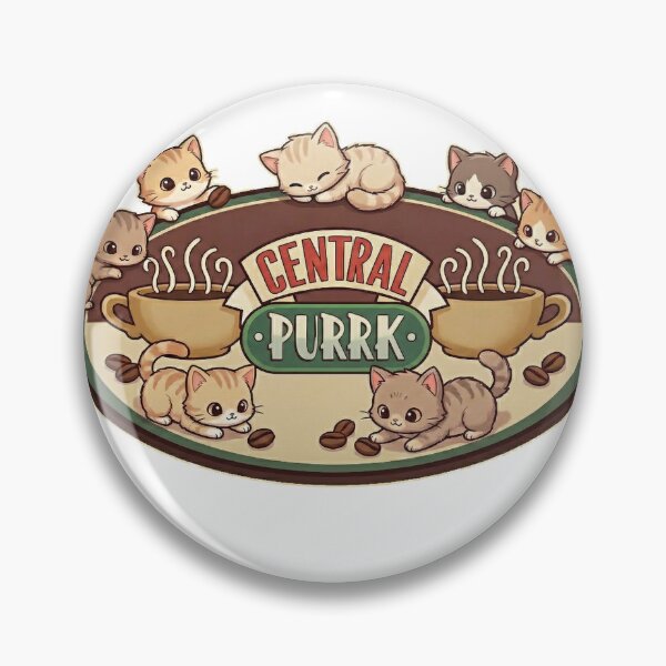 Item preview, Central Purrk - Funny 90s Sitcom Coffee Shop Cat Parody Art designed and sold by AdyKurniawan.