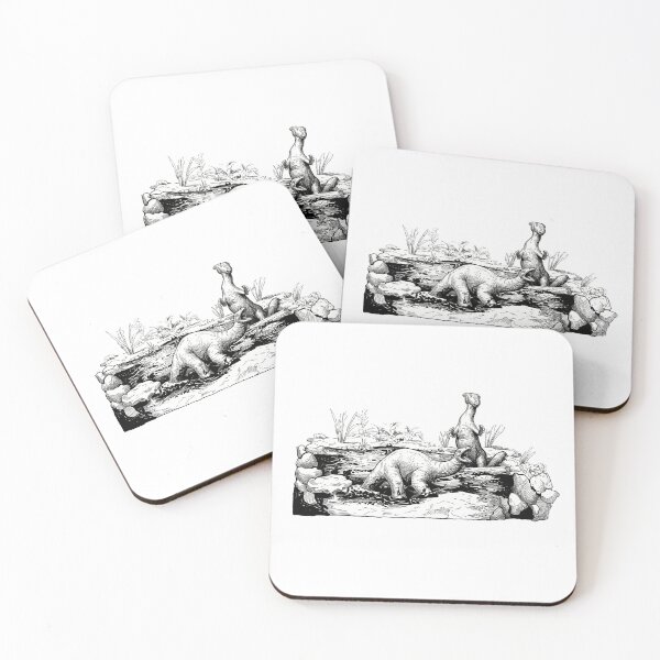 Item preview, Dinosaurs Stuck in Tar Pit designed and sold by Naux | Design & Illustration.