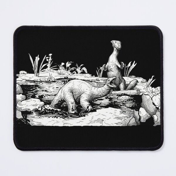 Item preview, Dinosaurs Stuck in Tar Pit designed and sold by Naux | Design & Illustration.