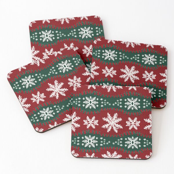 Item preview, Ugly Christmas Sweater Pattern – Vintage Knit Snowflake Holiday Design designed and sold by Gemma A  Summers.