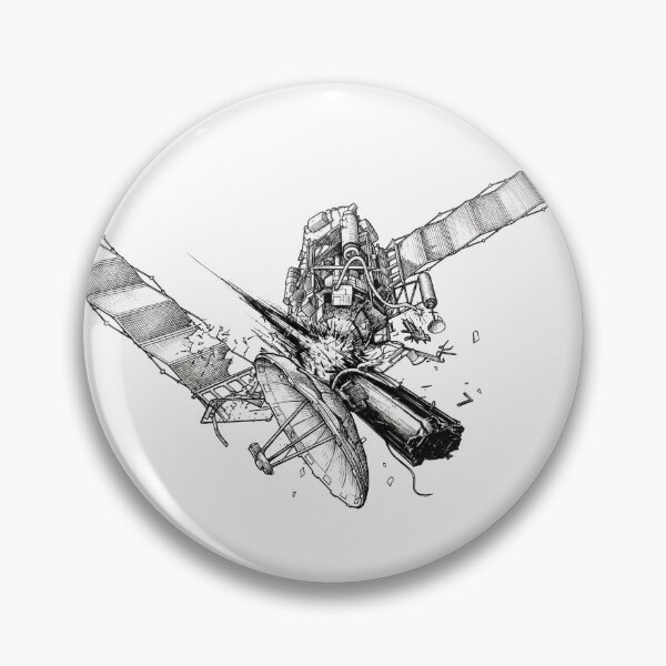 Item preview, Space Debris Smashing Satellite designed and sold by Naux | Design & Illustration.