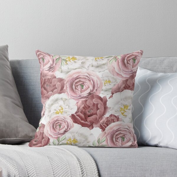 Item preview, Pink and White Peonies Floral Pattern designed and sold by FANTASTIC-N.