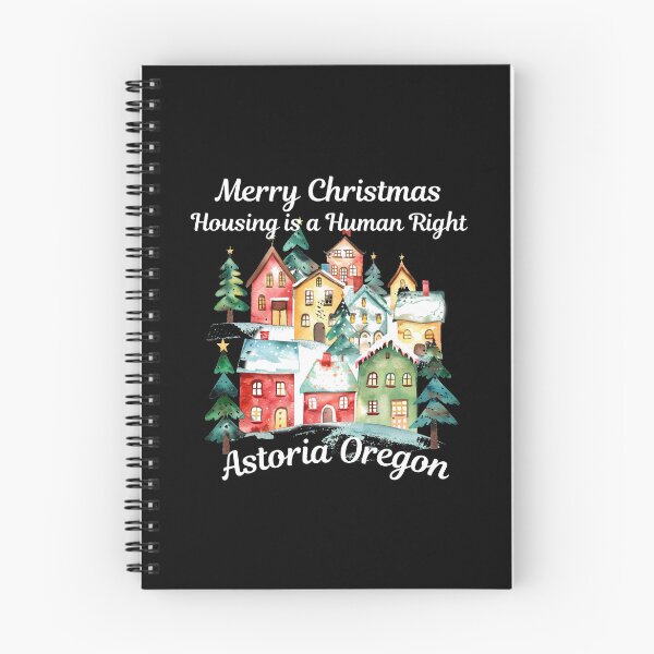 Item preview, Merry Christmas Housing is a Human Right Astoria Oregon designed and sold by WigOutlet.