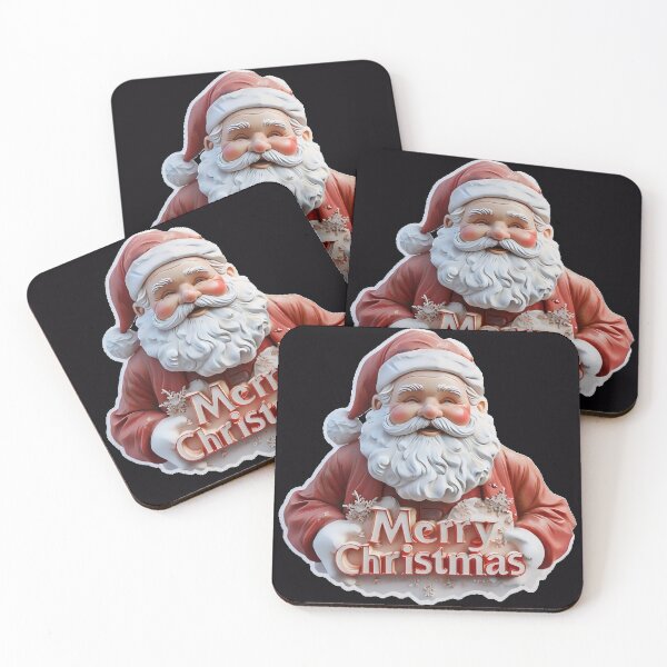 Item preview, 3D Santa Claus Merry Christmas – Festive Holiday Figurine Style Art designed and sold by SmartyWonders.