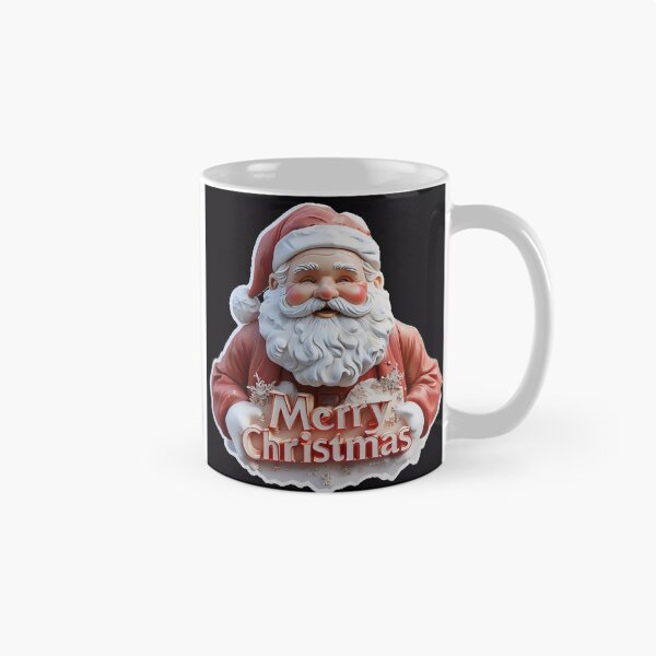 Item preview, 3D Santa Claus Merry Christmas – Festive Holiday Figurine Style Art designed and sold by SmartyWonders.
