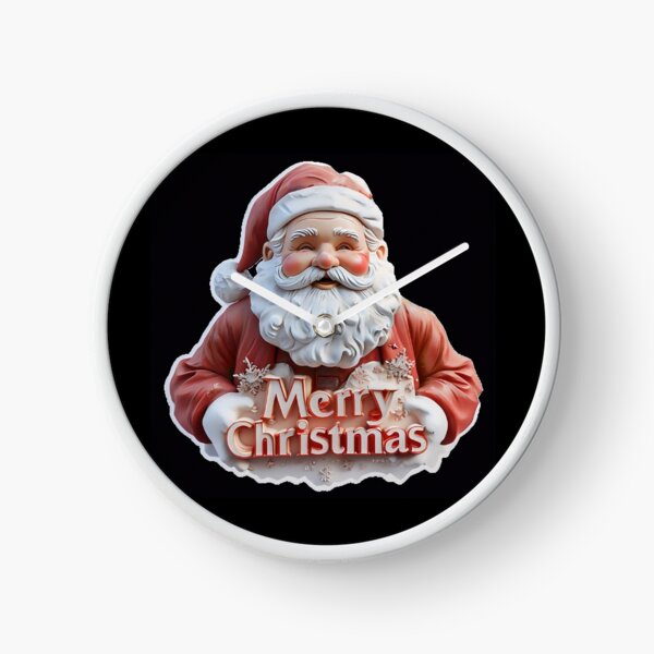 Item preview, 3D Santa Claus Merry Christmas – Festive Holiday Figurine Style Art designed and sold by SmartyWonders.